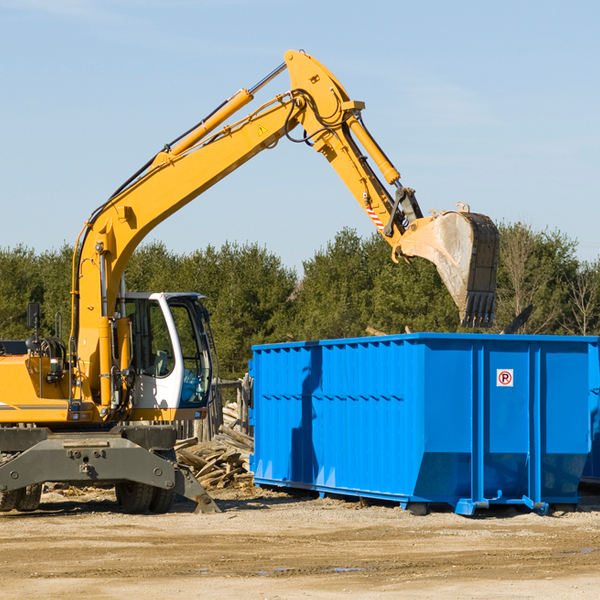 are there any restrictions on where a residential dumpster can be placed in Novelty MO